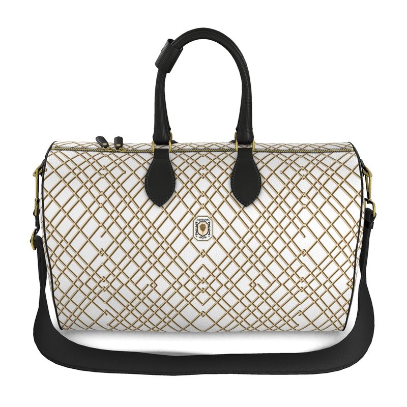 Bedford Leather Duffle Bag (large/white)