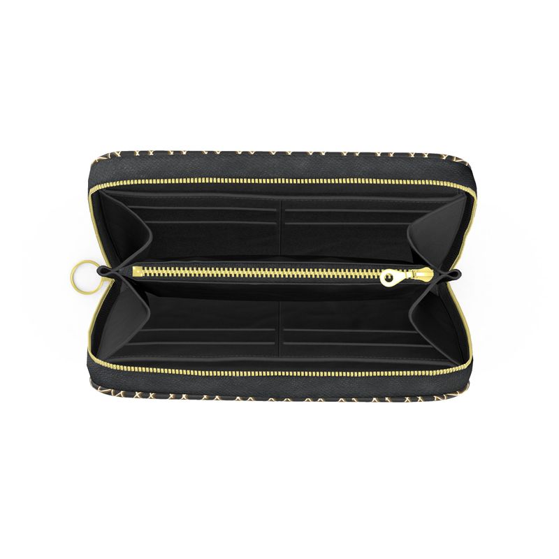 Alden Zip Leather Wallet (black)