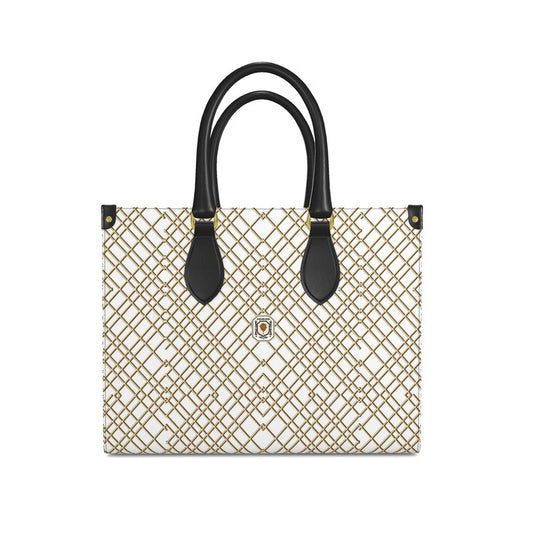 Rodeo Drive Tote Leather Handbag (white)