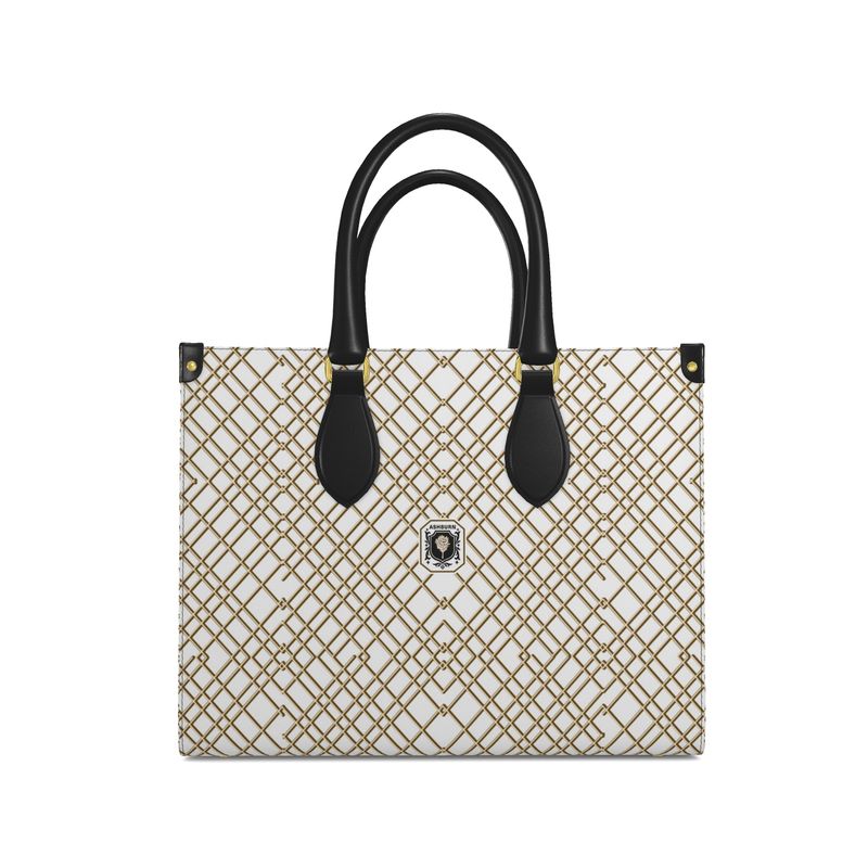Heritage Collection The Rodeo Drive  Leather Tote Handbag (white)