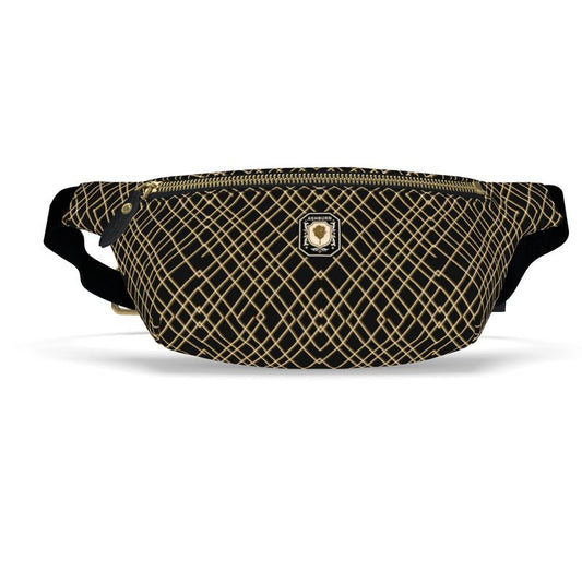 Heritage Collection Leather Fanny Pack Bag (black)