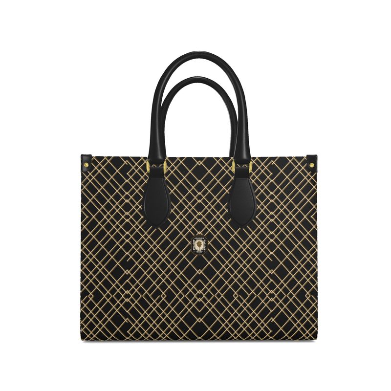 Rodeo Drive Tote Leather Handbag (black)