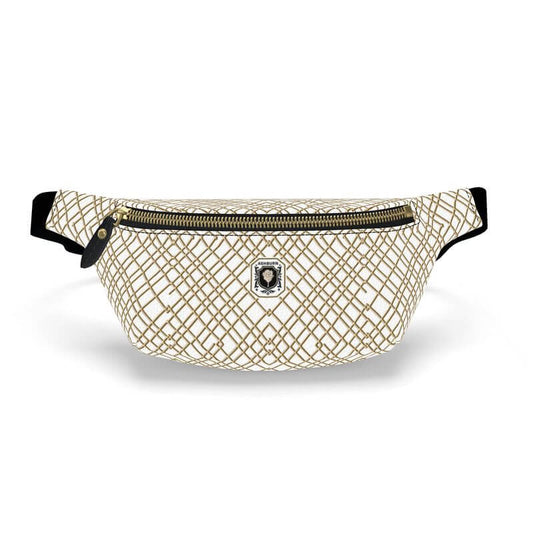Heritage Collection Leather Fanny Pack Bag (white)