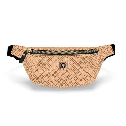 Heritage Collection Leather Fanny Pack Bag (peach fuzz)
