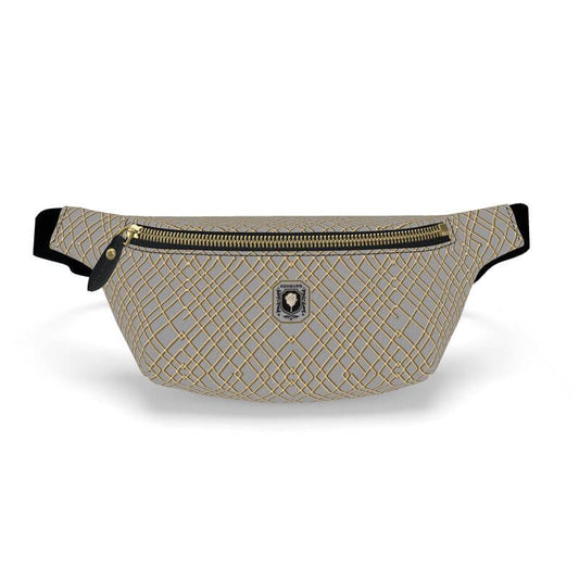 Heritage Collection Leather Fanny Pack Bag (grey)