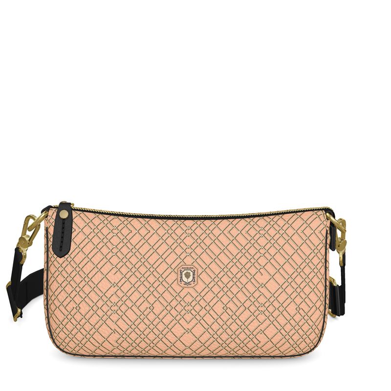 Roxbury Baguette Leather Bag (peach fuzz)