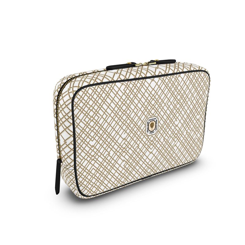 Hillcrest Clutch Leather Bag (white)