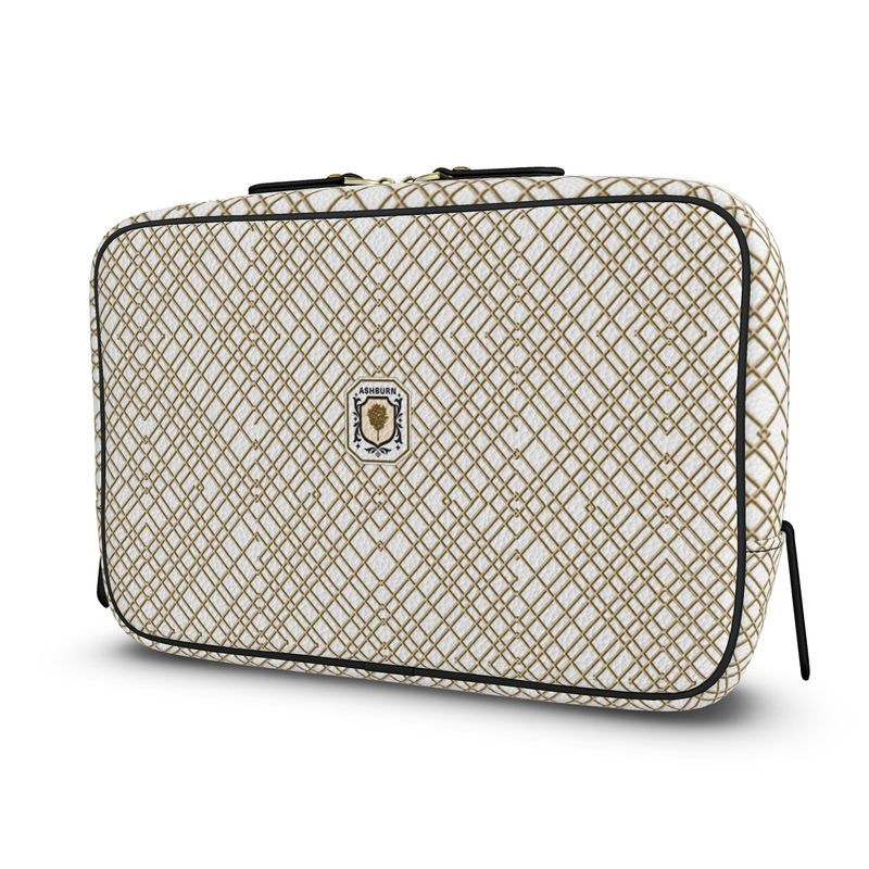 Hillcrest Clutch Leather Bag (white)