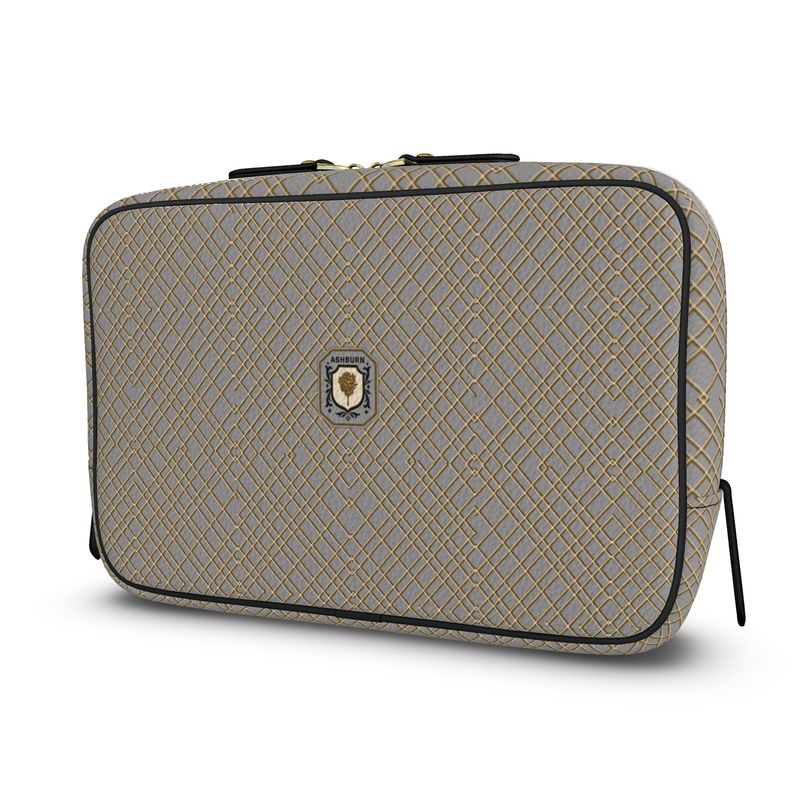 Hillcrest Clutch Leather Bag (gray)