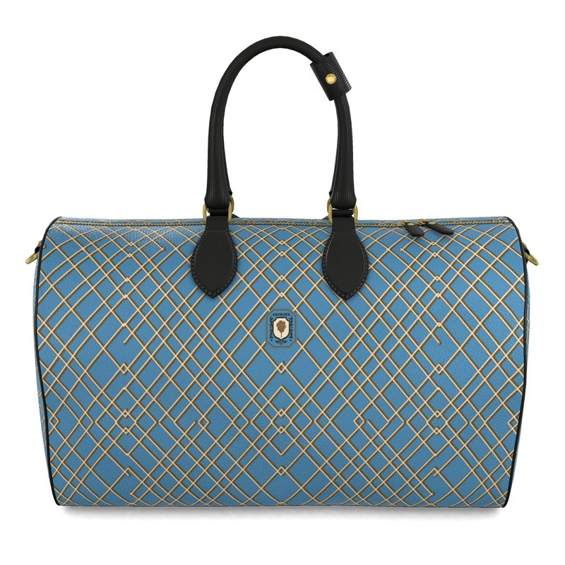 Bedford Leather Duffle Bag (large/blue)