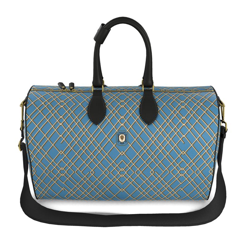 Bedford Leather Duffle Bag (large/blue)