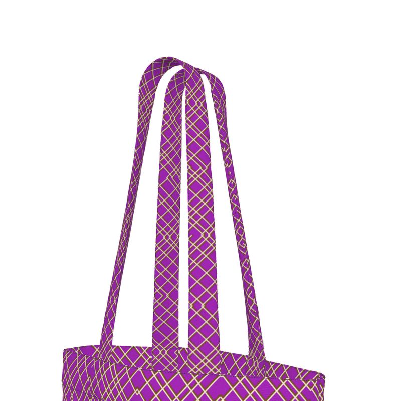 Heritage Canvas Tote Bag - Purple
