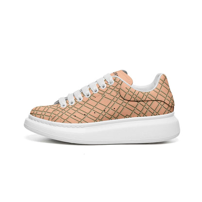 Women's Heritage Oversized Leather Sneaker (peach fuzz)