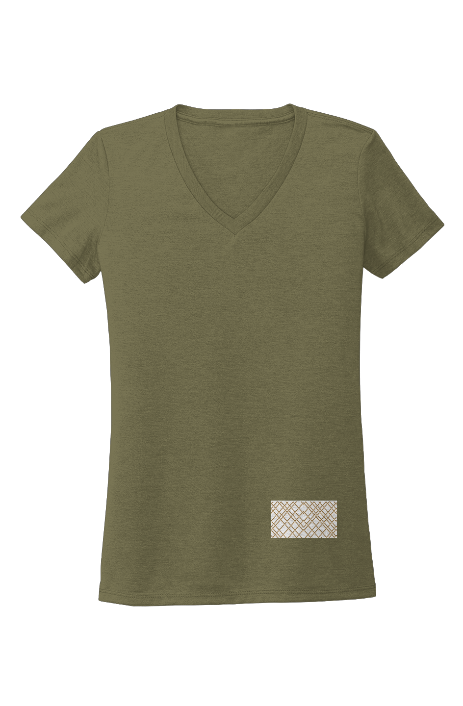 Womens Tri Blend V Neck Tee