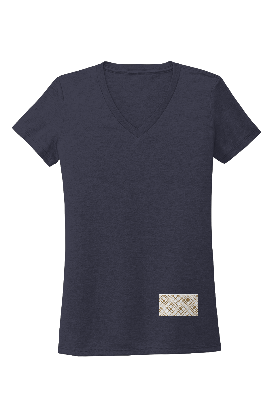 Womens Tri Blend V Neck Tee