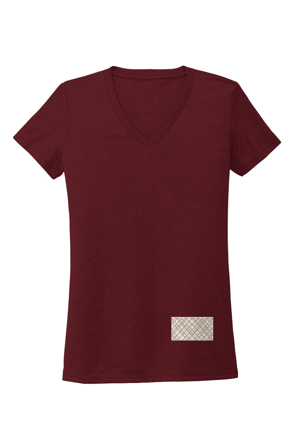 Womens Tri Blend V Neck Tee