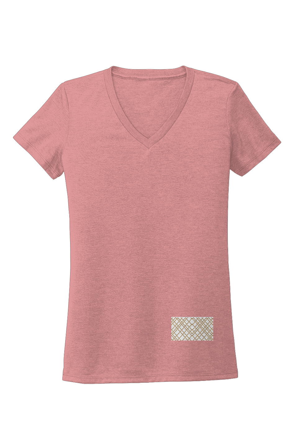 Womens Tri Blend V Neck Tee