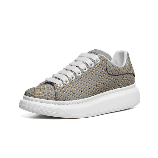 Heritage Oversized Leather Sneaker (gray)