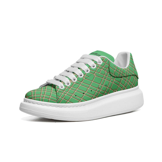 All Genders Heritage Oversized Leather Sneaker (emerald)