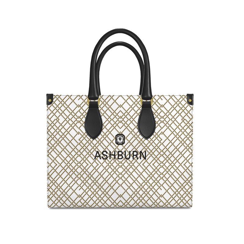 ASHBURN by Matthew Heritage Leather The Rodeo Drive Tote Handbag (white)