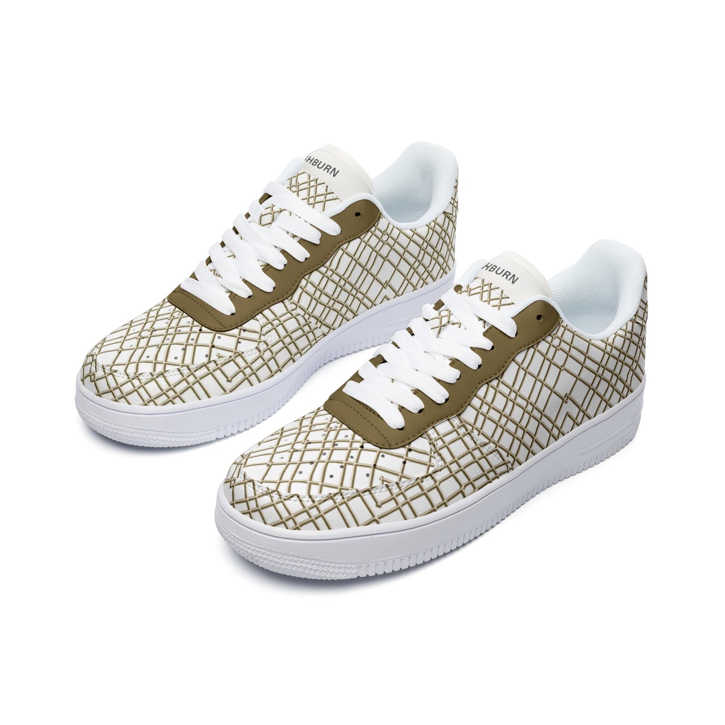 ASHBURN by Matthew Unisex Low Top Leather Sneakers (white) - MTO